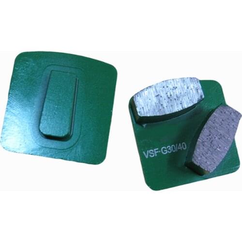 KT23 Double Segments Diamond Concrete Floor Grinding Pads for Redi Lock System Diamond Grinding Tools for Concrete 12PCS