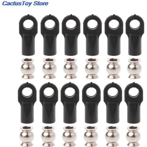 12Pcs Rod End Link Linkage Balls Joint Head for 1/10 RC Car Crawler Axial TRAXXA