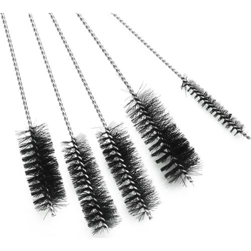 5pcs/Set Nylon Stainless Steel Cleaning Brushes For Tobacco Pipe Airbrush New