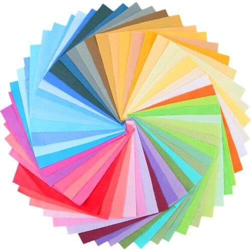 50 Colors Cotton Fabric Textile Quilting Patchwork Fabric Bundles Fabric for Scrapbooking Cloth Sewing DIY Crafts