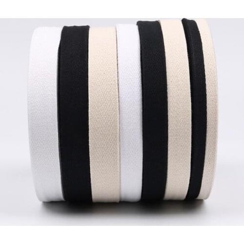 50 meters long 1.2 to 5cm wide Multicolor Flat Cotton Cord String Strap Rope Thread for Pants Waist Bag Hat Hoodies shoes 1 Roll
