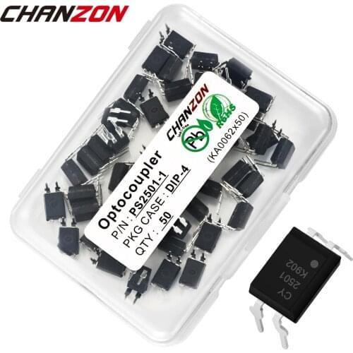 50PCS/LOT PS2501 2501 P2501 CYPS2501 DIP4 DIP Photoelectric Coupler Optocoupler Opto Triac Couple New and Original IC Chanzon