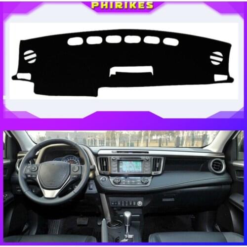 For Toyota RAV4 RAV 4 2013 2014 2015 2016 Right Left Hand Drive Car Dashboard Covers Mat Shade Cushion Pad Carpets Accessories