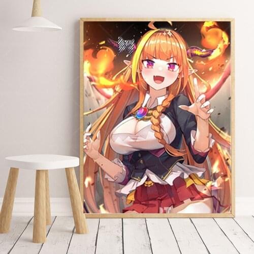 Kiryu Coco Hololive Canvas Wall Art Painting Decor Pictures Bedroom Study studio print Living kid Room Home Decoration Prints
