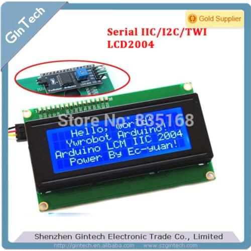 IIC LCD 2004 20X4 Character LCD Module Display For Arduino Serial IIC/I2C/TWI