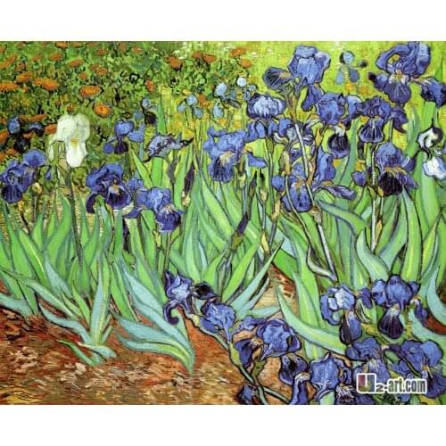 Canvas Prints (Vincent Van Gogh Irises) Wholesale famouse painting classic oil painting printed picture on canvas