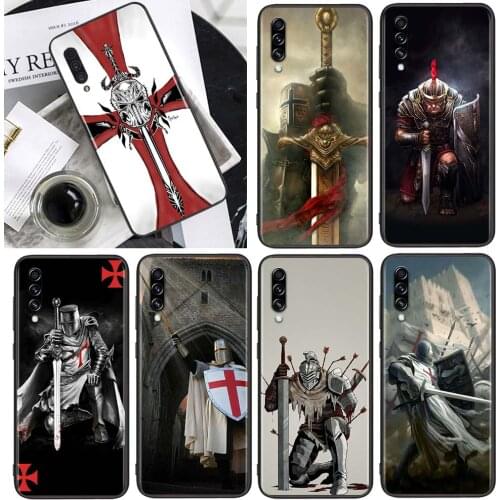 Templar Knight for Samsung Galaxy A90 A80 A70 A60 A50 A40 M30 A20E A2Core A10S A10E Soft Black Phone Case