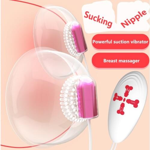 2019 New Breast Nipple Vibrator Sucking Massage Stimulator Suction Pump Vibrator Masturbate Sex Toys For Women Intimate product