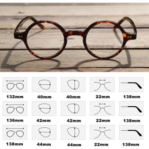 Acetate Glasses Frame Men Women Vintage Round Eye Glasses Man Optical Myopia Prescription Eyeglasses Frames Clear Eyeweat Oculos