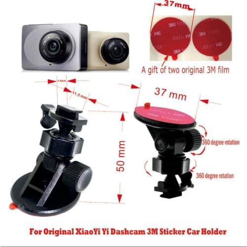 Original for Xiaomi Yi car holder bracket 3M sticker, install firmly 360 degree rotation Fits of Xiaomi Yi car DVR