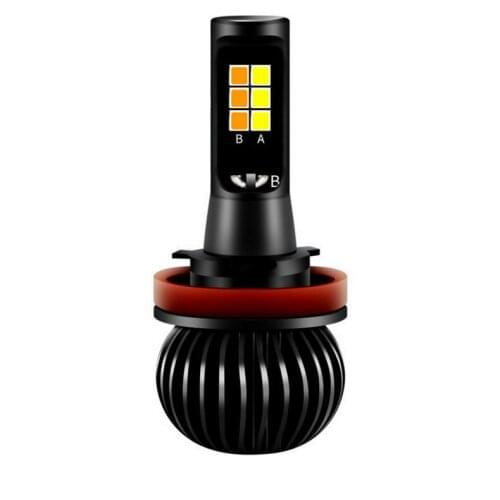 Factory direct sales X5 fog lamp 3030 automotive LED double color fog headlamp far-light near-light H11 881 H3 H7H4