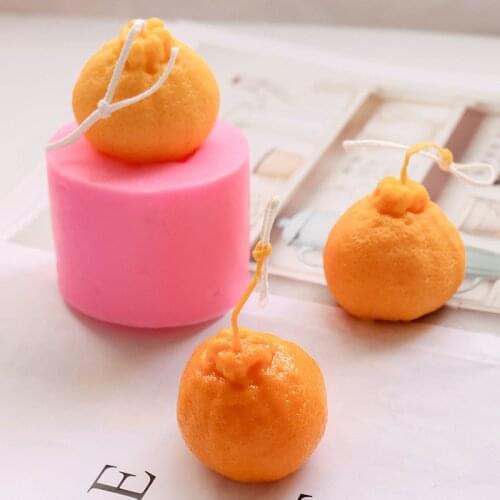 Silicone mold Aromatherapy candle mould ugly orange candle DIY 3D resin mold Soy wax mold Making scented candle soap mold