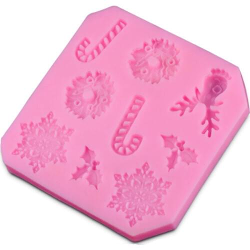 New Arrival Christmas Items Shape 3D Silicone Cake Mold Fondant Cake Tools For Cupcake D260