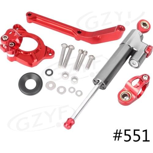 For Kawasaki Z1000 2014 2015 2016 Steering Damper Stabilizer Control w/ Bracket Holder Mounting Kits CNC Motorcycle Accessories