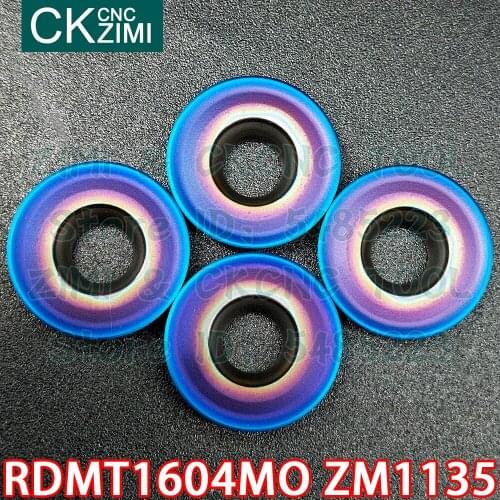 RDMT1604MO ZM1135 RDMT 1604 MO Carbide inserts R8 milling inserts circular indexable profile milling tools for stainless steel