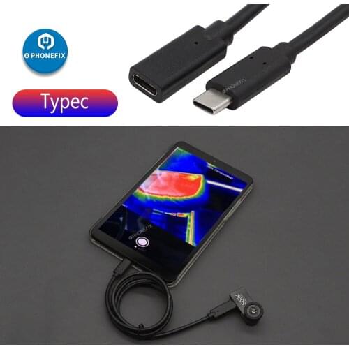 1 Mm Male To Female Extension Cable for Seek Compact PRO / FLIR ONE PRO Thermal Camera Accessories Type-C / Lighting / Android
