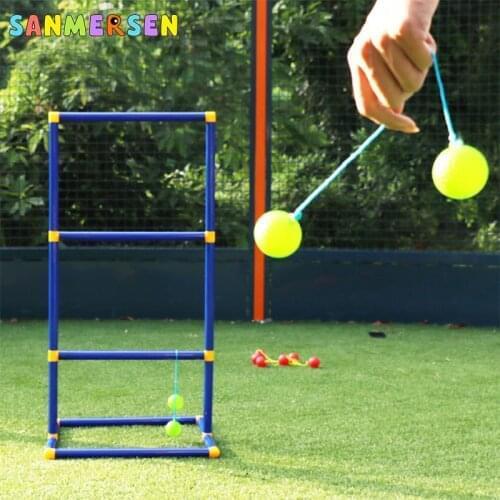Outdoor Games Parent-Child Golf Ladder Ball Childrens Toy Ladder Shelf Parabolic Shelf Throwing Game Backyard Lawn Portable Game