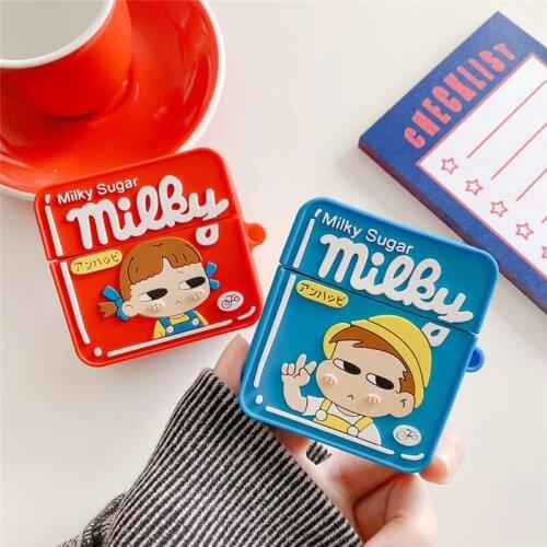Japan lollipop box fujiya cartoon Wireless charging Earphone soft Case For Airpods 1 2 airpods pro Accessories Bluetooth cover