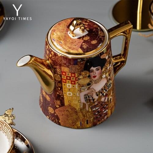 Yayoi Klimt coffee cup European style small luxury exquisite British afternoon tea set