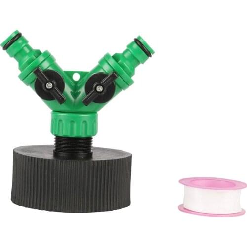 2-way Quick Access Valve Connector Water Tank IBC Tank Replacement Valve Fitting Garden Agriculture Irrigation Car Washing Tool