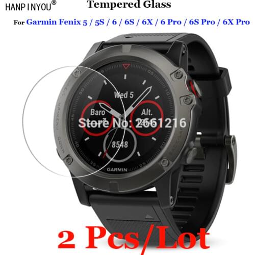 2 Pcs/Lot For Garmin Fenix 5 5S 6 6S 6X Pro Sports Smart Watch Tempered Glass 9H 2.5D Premium Screen Protector Film