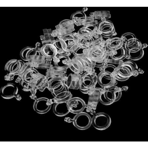 200pcs Baits Elastic Bands Pellet Rubber Rings Clear Baits Holder 5mm 7mm
