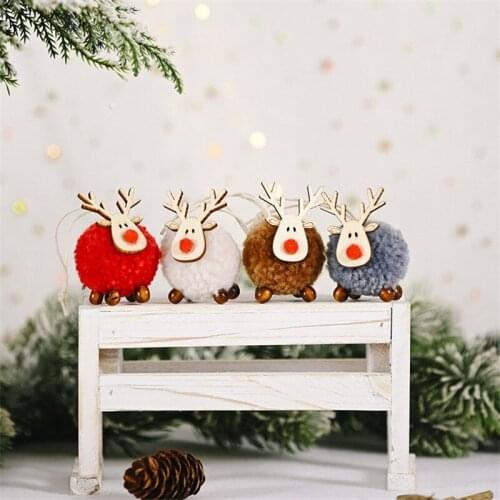 2021 Christmas Tree Decoration Pendant Christmas Felt Deer Pendant Christmas Decoration Merry Christmas New Year