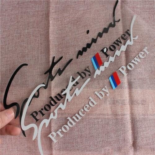 28x10cm New Car Sports Styling Racing Decoration Stickers Styling For BMW Power M3 M5 X1 X3 X5 X6 E36 E39 E46 E30 E60 E92