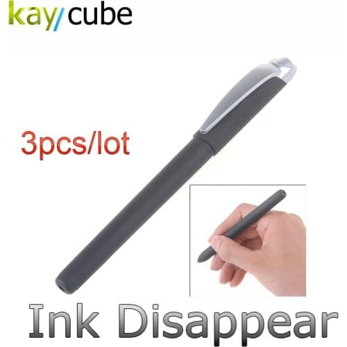 3pcs/lot Magic Auto-Vanishing Ball Point Pen Invisible Disappear Ink Ink-fading Gel Disappearance of Pen Within one day