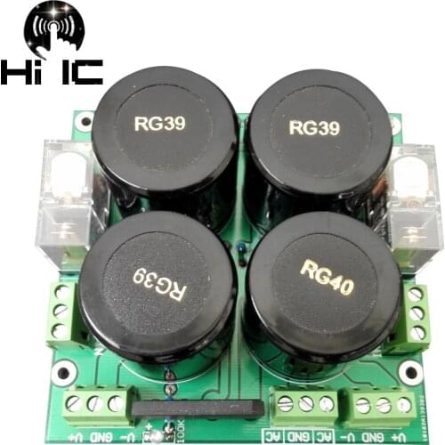 4*10000UF Upc1237 Rectifier Filter Power Supply Board Speaker Protection DIY Amplifier Finished board Dual AC 24V-36V