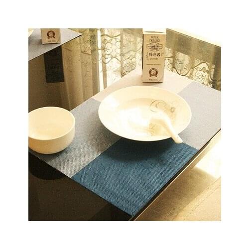 4 Pcs/lot Placemat pvc dining table mat disc pads bowl pad coasters waterproof table cloth pad slip-resistant pad 5 color