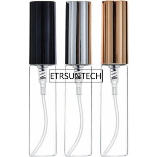 5ML clear Glass Sample Perfume Bottle Thin Glass Spray Bottle Tube Vials for Travel F1915