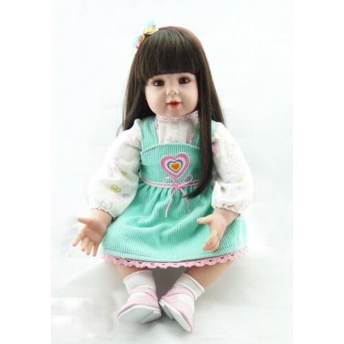 50cm Silicone Reborn Baby Doll Toys fake baby Princess reborn Dolls Girls Birthday Gift Bedtime Toy bebes bonecas reborn