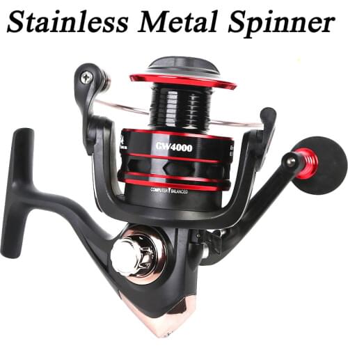 Brand Spinner 5.2:1 Light weight Left/Right Hand Spinning Fishing Reel 1000H-7000H Series Saltwater Metal Coil Spinning Wheel