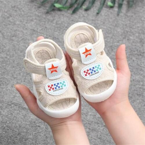 Baby toddler infant children sandals in summer of 2021 the new soft bottom shoes antiskid Velcro sandals men and womens shoes
