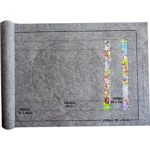 Baby Toys Puzzle Mat Jigsaw Roll Felt Mat Playmat Puzzles Blanket For Up To Puzzle Accessories Portable Travel Storage Bag