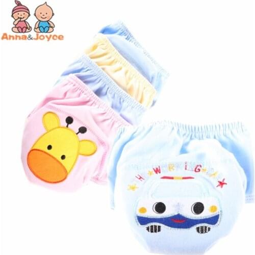 2pcs/Lot Baby Diapers Children Reusable Underwear Breathable Diaper Cover Cotton Training Pants