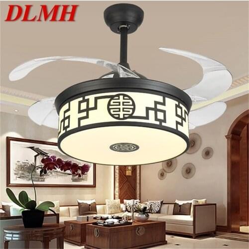 DLMH Ceiling Fan Light Lamp Without Blade Remote Control Modern Simple LED For Home Living Room