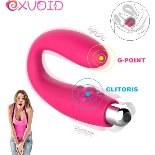 EXVOID Dildo Vibrators for Women Men G-spot Massager Bullet Vibrator Adult Products Lesbian Toys Sex Toys for Women Silicone