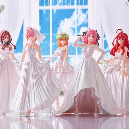 Anime chiban Kuji Figures Nakano Gotoubun no Hanayome Bride Style Action Figure Nino Gotoubun no Hanayome Toy Figurines