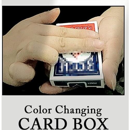Color Changing Card Box Card Magic Tricks Gimmick Color Change Close Up Street Illusion Mentalism Magia tour de magie Magician