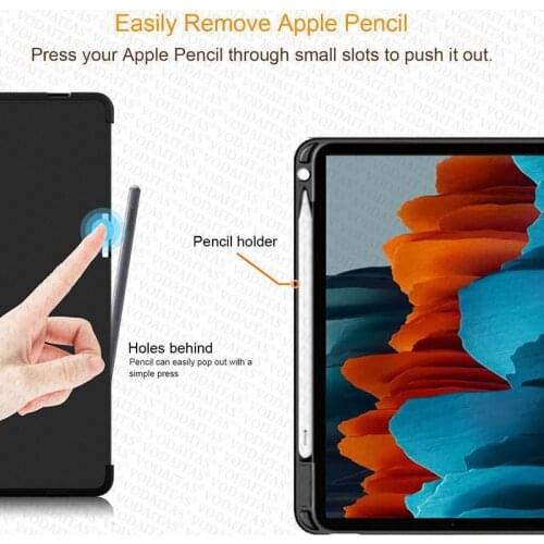 Flip leather case For iPad Air 4 10.9 2020 Translucent back Case With Pen slot For Apple iPad Air 4th Gen Stand Case Funda Capa