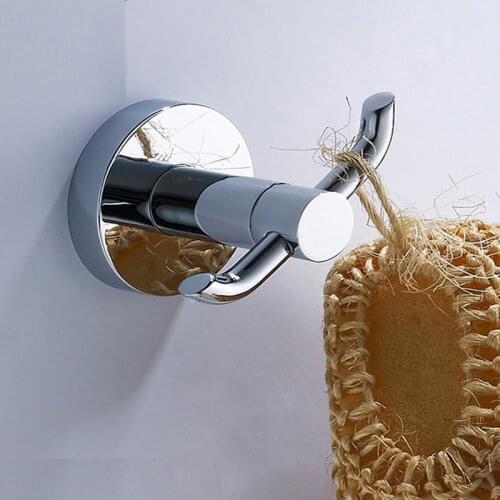 Bathroom round coat hook single hook copper chrome plated bathroom coat hook toilet towel hook bath towel hook bathroom hardware