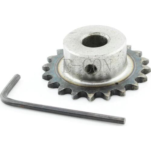 1pcs 6mm Bore 20 Teeth 20T Metal Pilot Motor Gear Roller Chain Drive Sprocket