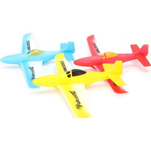 MINI EPP Foam Hand Throw P51 Airplane Outdoor Launch Glider Plane Kids Fun Toy 31CM For Child gifts DIY RC Model