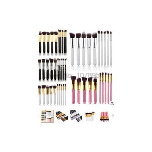By dhl or ems 50 sets High Quality face makeup brush set powder blush contour foundation brush for face color cosmetics
