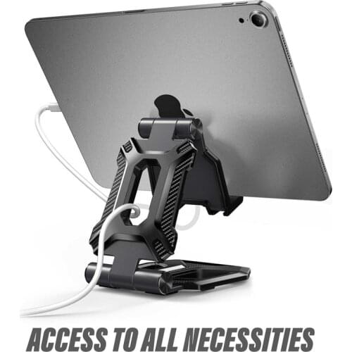 Portable Adjustable Desk Mount Holder Dock For iPhone iPad Air Pro Mini, Galaxy Tab,For Nintendo Switch and More 4-13''(SUPCASE)
