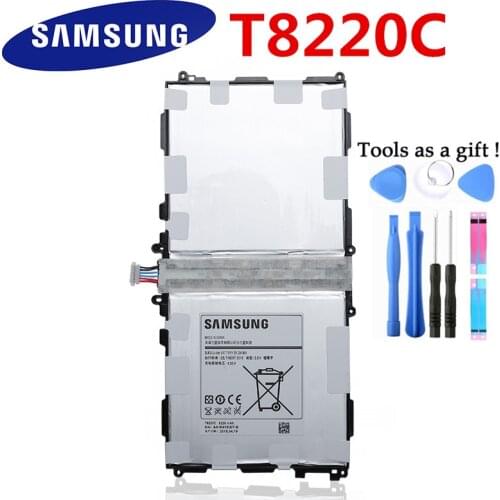 Original Tablet Battery T8220E For Samsung Note 10.1 Tab Pro 10.1 SM-P607 SM-T520 SM-T525 P605 P601 P600 P607T T520 8220mAh+Tool
