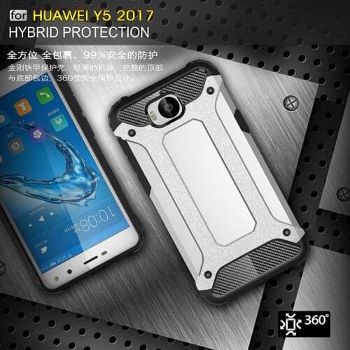 Peaktop Iron Armor Shock Proof 5.0"For Huawei Y5 2017 Case For Huawei Y5 2017 cell Phone Case Cover