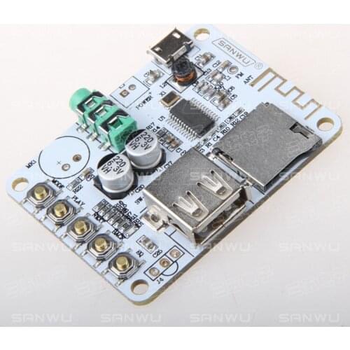 Bluetooth Audio Receiver Board with USB TF Card Decoding, Pre Play Output SANWU Original Production
